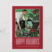 ツリーのトリミング シーズンカード (正面/裏面)