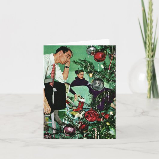 ツリーのトリミング シーズンカード (正面)