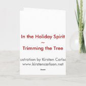 ツリーのトリミング シーズンカード (裏面)