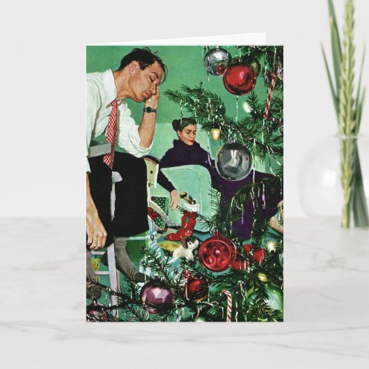 ツリーのトリミング シーズンカード (正面)