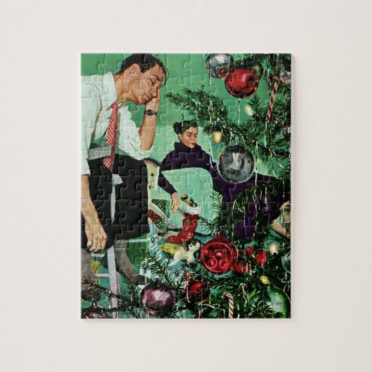 ツリーのトリミング ジグソーパズル (縦)