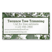 ツリーのトリミング マグネット名刺 (正面)