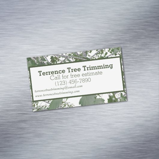 ツリーのトリミング マグネット名刺 (インサイチュ)