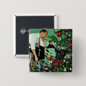 ツリーのトリミング 缶バッジ (正面&裏面)