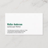 ツリーのトリミング | 造園 名刺 (裏面)