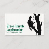 ツリーのトリミング | 造園 名刺 (正面)