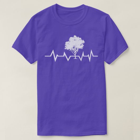 ツリーのハートビート出力自然2 Tシャツ (デザイン正面)