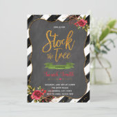 ツリーのブライダルシャワーの招待を予約する 招待状 (スタンド正面)