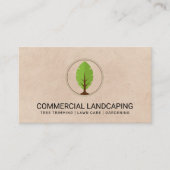 ツリーのリーフのロゴ 名刺 (正面)