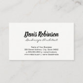 ツリーのロゴと葉 名刺 (裏面)