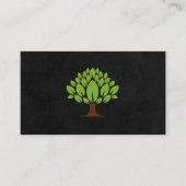 ツリーのロゴと葉 名刺 (正面)