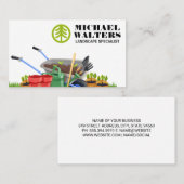 ツリーのロゴ | ホイールバレル園芸用具 名刺 (正面/裏面)