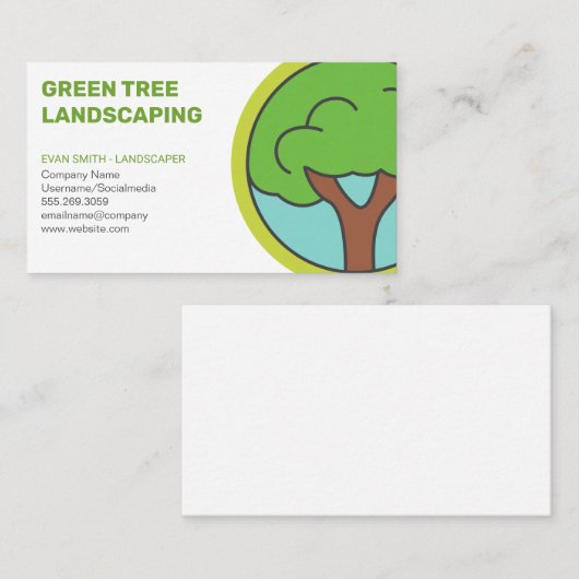 ツリーのロゴ（横） 名刺 (正面/裏面)