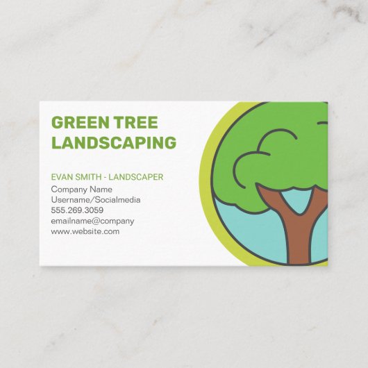 ツリーのロゴ（横） 名刺 (正面)