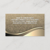 ツリーのロゴ（横） | 金ゴールド金属波 名刺 (裏面)