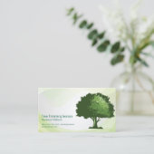 ツリーのロゴ | 自然 | 造園 名刺 (スタンド正面)