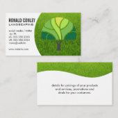 ツリーのロゴ |芝生 名刺 (正面/裏面)