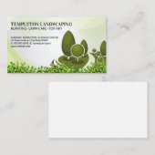 ツリーのロゴ | 茂み | ガーデニング 名刺 (正面/裏面)