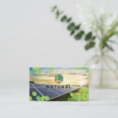 ツリーのロゴ |葉 |パネ太陽のル 名刺 (スタンド正面)