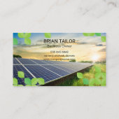 ツリーのロゴ |葉 |パネ太陽のル 名刺 (裏面)