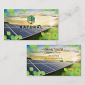 ツリーのロゴ |葉 |パネ太陽のル 名刺 (正面/裏面)