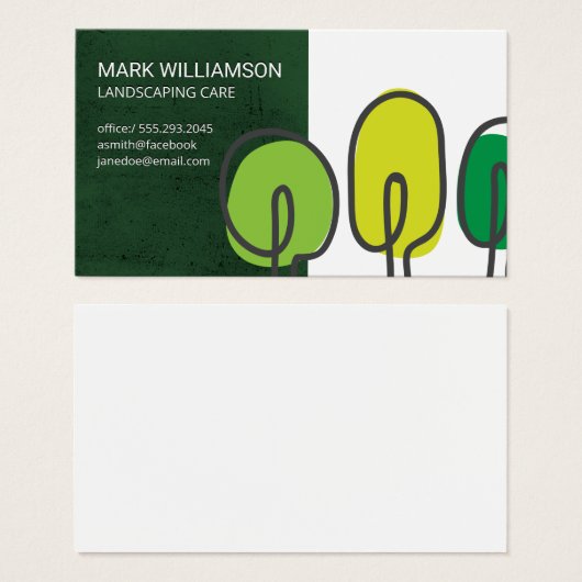 ツリーのロゴ |造園 (正面&裏面)