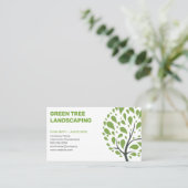 ツリーのロゴ | 造園 | ツリートリミングサービス 名刺 (スタンド正面)