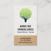 ツリーのロゴ |造園 名刺 (裏面)
