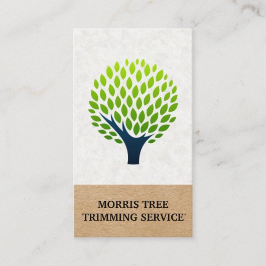 ツリーのロゴ |造園 名刺 (正面)