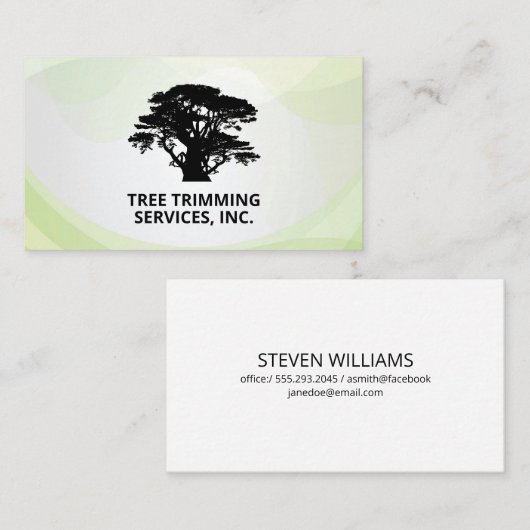 ツリーのロゴ |造園 名刺 (正面/裏面)