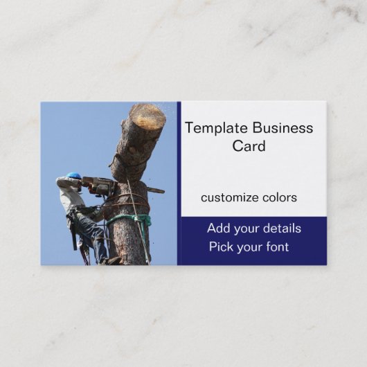 ツリーの切り取り:ツリー·サービス 名刺 (正面)