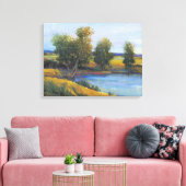 ツリーの反射II キャンバスプリント (インサイチュ (リビング))
