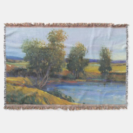 ツリーの反射II スローブランケット (正面)