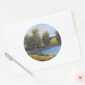 ツリーの反射II ラウンドシール (封筒)