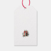 ツリーの最高の下にある表示、カスタマイズ可能なクリスマス ギフトタグ (裏面)