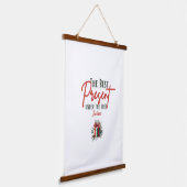 ツリーの最高の下にある表示、カスタマイズ可能なクリスマス 吊り下げ型タペストリー (傾斜あり)