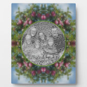 ツリーの赤いリンゴ絵画あなたの写真を追加 フォトプラーク (正面)