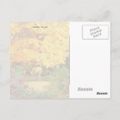 ツリーの金ゴールド ポストカード (裏面)