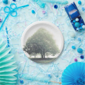 ツリーの霧のディナープレート ペーパープレート (パーティー)