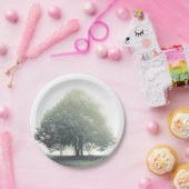 ツリーの霧のディナープレート ペーパープレート (パーティー)