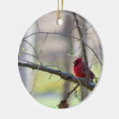ツリーの(鳥)ショウジョウコウカンチョウ セラミックオーナメント (左)
