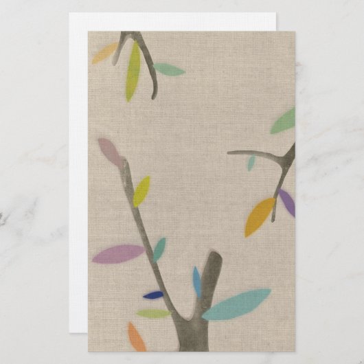 ツリーひな形 便箋 (正面/裏面)