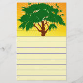 ツリーひな形 便箋 (裏面)