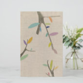 ツリーひな形 便箋 (スタンド正面)