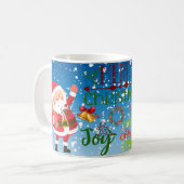 ツリーも楽しそうなクリスマスの雰囲気マグカップ コーヒーマグカップ (正面左)