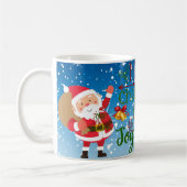 ツリーも楽しそうなクリスマスの雰囲気マグカップ コーヒーマグカップ (左)