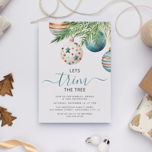 ツリーをトリムする | クリスマスパーティー 招待状