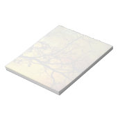 ツリーをミュートしたStormy朝のメモ帳 ノートパッド (回転)