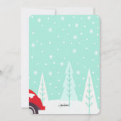 ツリーを持ち帰るフォトホリデーカード シーズンカード (裏面)