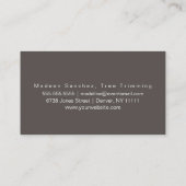 ツリーアイコンローンサービス名刺 名刺 (裏面)